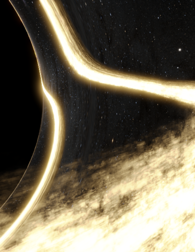 black hole detail of accretion disk