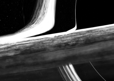 Black hole detail in black & white, no glare